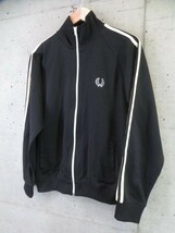 6102s15◆美品です◆FRED PERRY フレッドペリー 袖ライン トラックジャージ ジャケット L/ブルゾン/ポロシャツ/コート/メンズ/男性_画像2