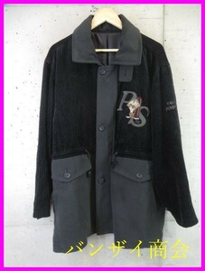 009m98* superior article. * made in Japan *PIASPORTS Piaa sports soft corduroy jacket 4/ coat / blouson / shirt / the best Piaa / black Piaa 