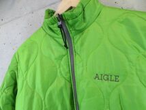 022m2◆良品です◆AIGLE エーグル 中綿ダウンジャケット XS/アウトドア/ブルゾン/マウンテンパーカー/ポロシャツ/メンズ/男性/紳士_画像3