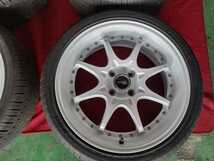 BMS CORE 17x7J +40 4H100 Φ67.1 アルミホイール LEAO P88 205/40R17 レオンタイヤ 検索 ドリフト _画像5