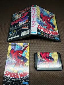 ★メガドライブソフト「スパイダーマン(Spider-Man)」★中古美品 (セガ・SEGA・MARVEL・MD) 1991年製アクション