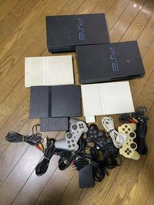 PlayStation 2 まとめ売り　通電のみ確認　ジャンク品　薄型3台、厚型2台　SONY プレイステーション 