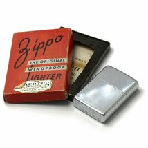 絶版/ヴィンテージ Zippo ジッポー 中古 1937年製造ハイポリッシュクローム No.250 [C]使用感あり傷汚れあり_画像9