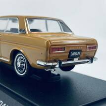 絶版品 TOMY × EBBRO エブロ 1/43 1967年型 KP510 ダットサン ブルーバード 1600SSS 北米仕様 サファリブラウン_画像7