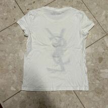イヴ・サンローラン　Tシャツ 半袖Tシャツ 白 ロゴ 国内正規品　最終売り切ります♪_画像5