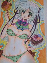 手描き イラスト 【オリジナルキャラ】 バレンタインミントチョコ★_画像1