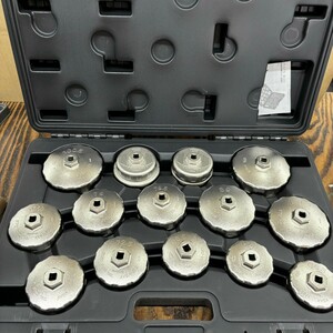 【未使用品】KTC/京都機械工具 カップ型オイルフィルタレンチセット[14コ組] AVSA14