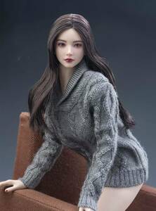 送料無料)眼球可動)E 1/6 i8toys ヘッド YUKI ユキ 女性 (検 DAMTOYS DID VERYCOOL TBleague phicen ホットトイズ フィギュア