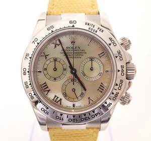 Призрачный драгоценный камень! Красивые товары Rolex (Rolex) Daytona Beach 116519 k -Turn желтые раковины.