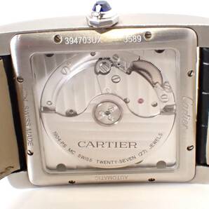 Cartier(カルティエ) 自動巻き ウォッチ タンクMC W5330003 スモセコ 裏スケルトン AT メンズ 腕時計の画像8