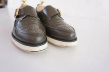 MCQ*38/24cm*レザー/革*ローファー/スリッポン/革靴/スニーカー*グリーン* Alexander McQueen/アレキサンダーマックイーン*308658　R2036_画像3