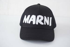  Marni /MARNI* шляпа / колпак * чёрный / черный * Logo * размер регулировка возможность 