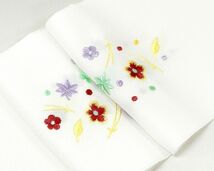 半衿 ポリエステル 刺繍 日本製 刺繍半襟 和装小物 着物 n991_画像3