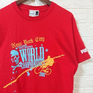 【00s】13TH ANNUAL CYCLE MESSENGER WORLD CHAMPIONSHIPS スポンサー入り スタッフ Tシャツ Lサイズ メッセンジャー 世界大会 2005