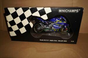 ミニチャンプス　１：１２　Honda　RC211V・Daijiro Kato・MotoGP 2003　　加藤大治郎