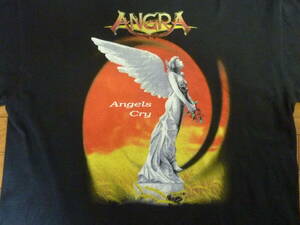 【ロック バンドTシャツ】ANGRA (アングラ)/1993年 Angels Cry(エンジェルスクライ) T SHIRT (ヴィンテージTシャツ) Lサイズ Hanes