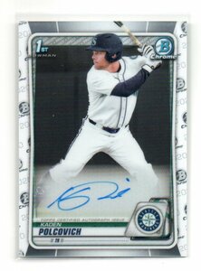 2020 Bowman Draft Baseball [KADEN POLCOVICH] 1st bowman Chrome Autograph (直筆サイン) Card MLB RC