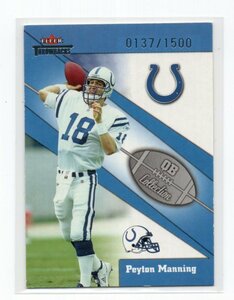 2002 FLEER THROWBACKS Football [PAYTON MANNING] QB Collection Card (クォーターバック・コレクション) NFL INDIANA COLTS