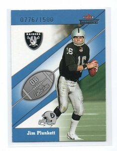 2002 FLEER THROWBACKS Football [JIM PLUNKETT] QB Collection Card (クォーターバック・コレクション) NFL OAKLAND RAIDERS