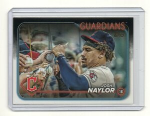 2024 Topps Series 1 [JOSH NAYLOR] Golden Mirror Image Variation Card(イメージバリエーションカード) SSP CLEVELAND GUARDIANS