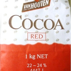 ココアパウダー 1kg バンホーテン Van Houten カカオパウダー レッド 製菓材料 業務用 大袋 ココア 粉末 純ココア 製パン材料の画像7