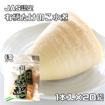 有機たけのこ水煮 1本入×20袋 JAS認定 有機栽培 認定番号 09B－005 筍 竹の子 山菜 有機筍 和食 煮物 和風食材 中華食材 国内加工_画像1