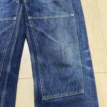 TROPHY CLOTHING トロフィークロージング　　W KNEE NARROW DIRT DENIM ダブルニー _画像4