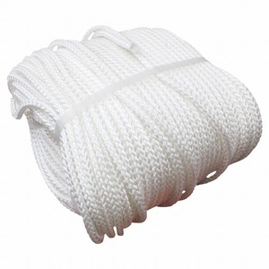 8 strike 10mm 100m mooring rope fender rope double Blade white / white marine rope boat mooring roll 10mi rear i processing less 