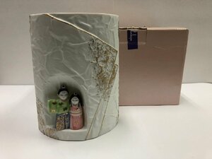 1円～【堂窯　和紙花入】花差し　陶器　工芸品　ひなまつり　インテリア　コレクション