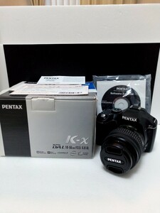 ペンタックス デジタル一眼レフカメラ K-x ブラック ジャンク　レンズ DAL18-55mmF3.5-5.6AL　キット　中古品