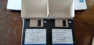 NEC PC-9800シリーズ Software Library microsoft windows MS-DOS 3.1システムディスク