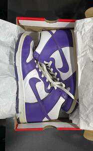 NIKE ナイキ DUNK HIGH PURPLE ダンク ハイ パープル 27.5cm 白 紫 