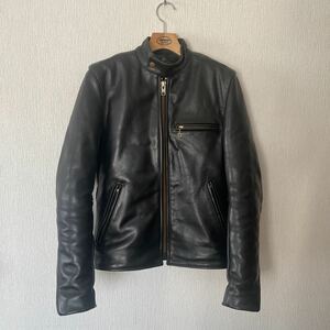 【美品】バンソン VANSON シングルライダース 革ジャン34