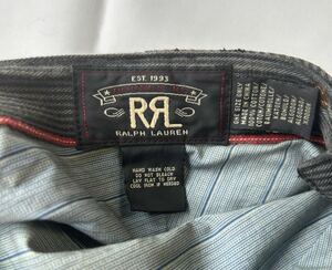 RRL ダブルアールエル ハンチング帽 黒xグレー コットン アメリカ Polo by Ralph Lauren ポロバイラルフローレン キャップ キャスケット