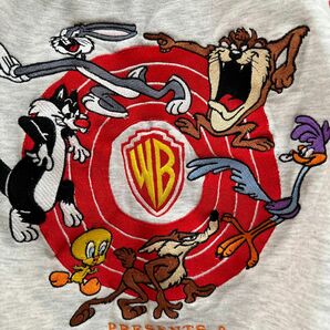 90s looney tunes warner bros オフィシャル スウェット ヴィンテージ 古着