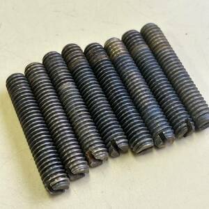 ★未使用★真鍮 寸切ボルト 全ネジ 3/8×50mm 8本まとめ 工事用材料 DIY