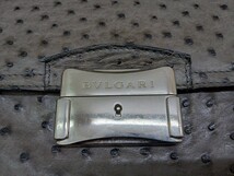 ブルガリ　BVLGARI　オーストリッチ　ビジネスバッグ　鞄　メンズバッグ　レザー　鍵なし_画像3