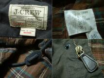 J.CREWオイルドジャケットMブラウン正規ジェイクルーハンティングカバーオールM-65フィールドミリタリーOILED JACKETバブアー_画像3