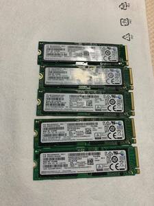 SAMSUNG MZVLW256HEHP-000L7 256GB NVMe M.2 5枚セット 