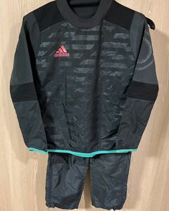 ◆美品◆adidas キッズピステ セットアップ　ブラック　サイズ上下140