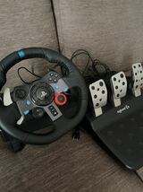 ロジクール Logicool G29 PS5 PS4 PCハンコン ドライビングフォース Driving Force ステアリングホイール ペダル _画像1