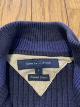 TOMMY HILFIGER ドライバーズニット Sトミーヒルフィガー コットンニット古着 ユーズド_画像4