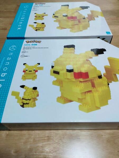 新品未開封2個セット　 nanoblock ナノブロック ポケットモンスター　ピカチュウ DX　NBPM_036