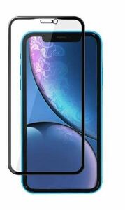 iphone11 iphone XR ブルーライトカット 保護 ガラス フルカバー 10D 全面保護 全面吸着 光沢 保護フィルム