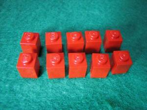 * Lego -LEGO*3005* basis block [ red ]1X1*10 piece * new goods *