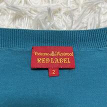 614　Vivienne westwood red label カーディガン　オーブ刺繍　半袖ニットカーディガン　Tシャツ　ショート丈　可愛い_画像7