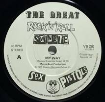 【英7】 SEX PISTOLS / NO ONE IS INNOCENT / MY WAY / 1978 UK盤 7インチシングルレコード EP 45 映画 ROCK 'N' ROLL SWINDLE 試聴済_画像5