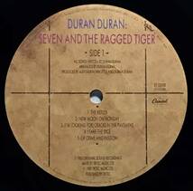 【米LPシュリンク】DURAN DURAN デュランデュラン SEVEN AND THE RAGGED TIGER / STERLING 刻印 US盤 LPレコード ハイプステッカー REFLEX_画像6