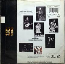 【英7元ネタ】 INXS / NEED YOU TONIGHT ( DUA LIPA / BREAK MY HEART 元ネタ ) / MOVE ON / 1988 UK盤 7インチレコード EP 45 試聴済_画像2