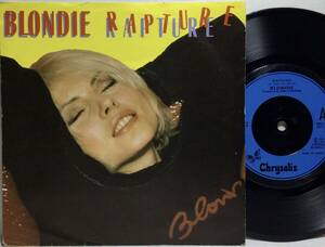 【英仏7】 BLONDIE ブロンディ / RAPTURE ラプチャー / WALK LIKE ME / 1981 フランス製 UK盤 7インチレコード EP 45 試聴済